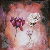 Roses anciennes - Fleurs et Natures Mortes