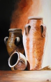 Poteries antiques - Fleurs et Natures Mortes
